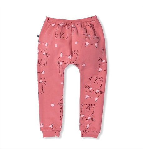 Littlehorn Kitty Sweatpant - Dark Pink in pink