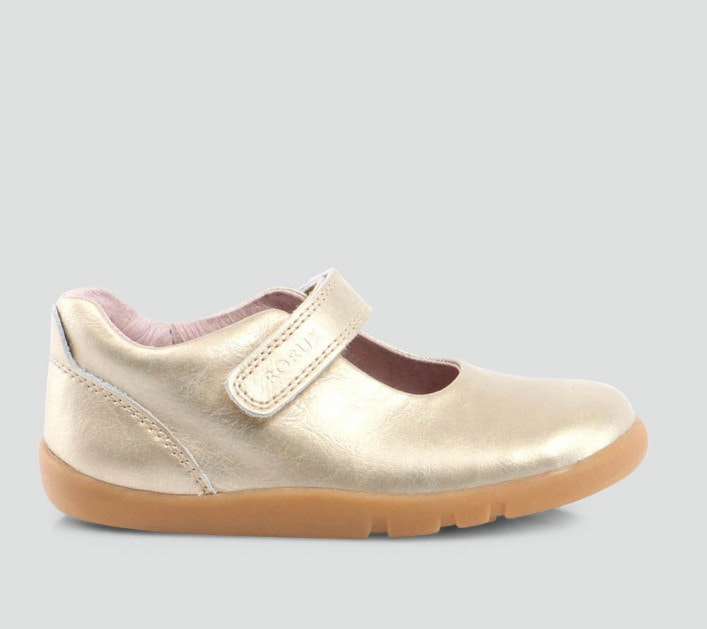 Bobux I-walk Delight  Mary Jane Shoes in gold