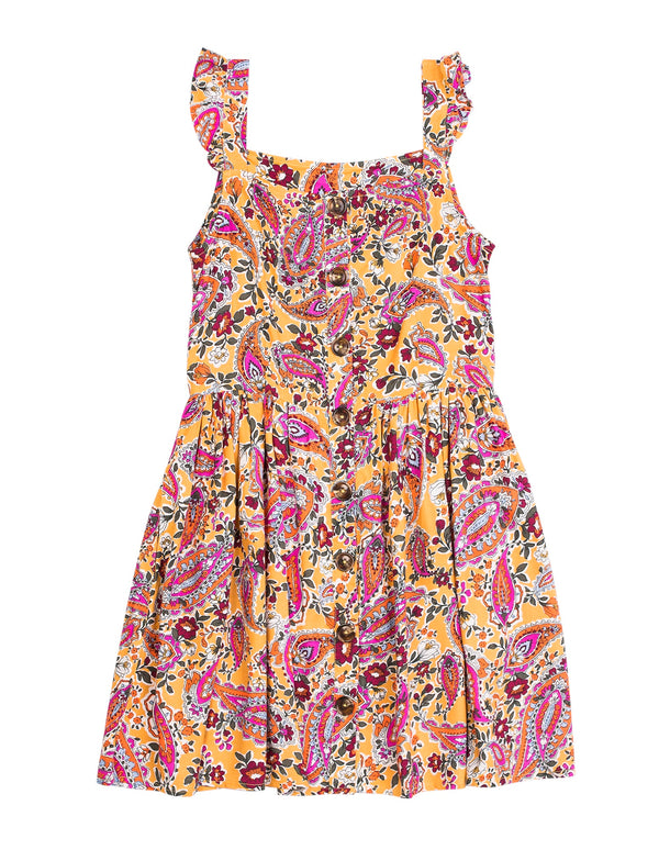 Eve Girl Wanderer Dress in multi colour print